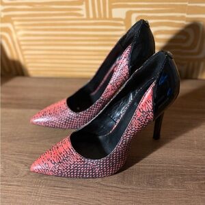 Stylish Black and Pink Women's Heels